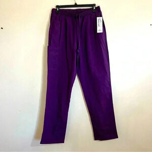 ButterSoft Pants Women Scrubs Dual Pockets Purple Size Medium
